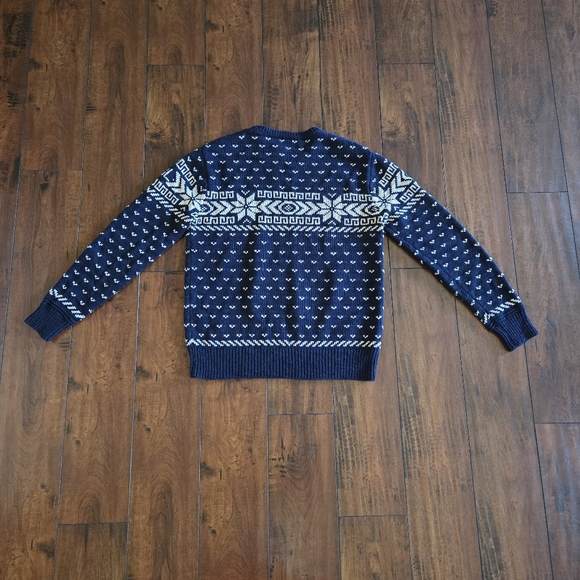 Polo Ralph Lauren Men's Fair Isle Nordic Cotton Cashmere Snowflake Sweater Small - Picture 3 of 6
